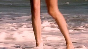 lena anderson walk on beach