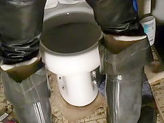 nlboots - rubber waders leather trousers WC
