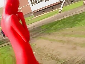 red zentai