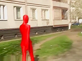 red zentai