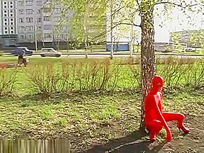 red zentai