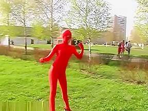 red zentai