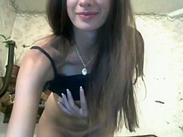 skinny girl getting naked and teasing