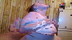slutty milf bbw from DesireBBWs com facefuck and cum facial