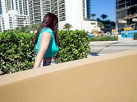 student 18+ With Money Fucks Huge Tits Babe In Public