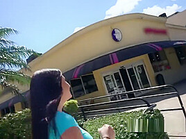 student 18+ With Money Fucks Huge Tits Babe In Public