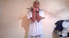 teen 18+ Stretching And Working Out Naked