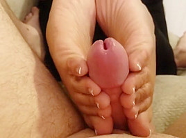 teeteefootjobs - Reverse Solejob n Toejob Footjob CumPlay