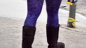 thick dominican in tight ass spandex