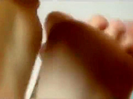 ticklish feet - tickling with oil