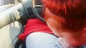 white girl sucks bbc after work