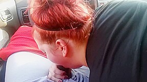 white girl sucks bbc after work