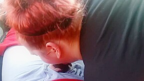 white girl sucks bbc after work