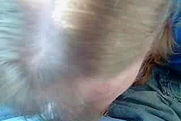 young chick sucks guy off in parking lot